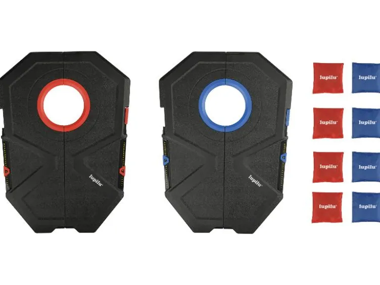 Disc-Golf-Set / Bean-Bag-Spielset / Schmetterball-Set / Street-Hockey-Set