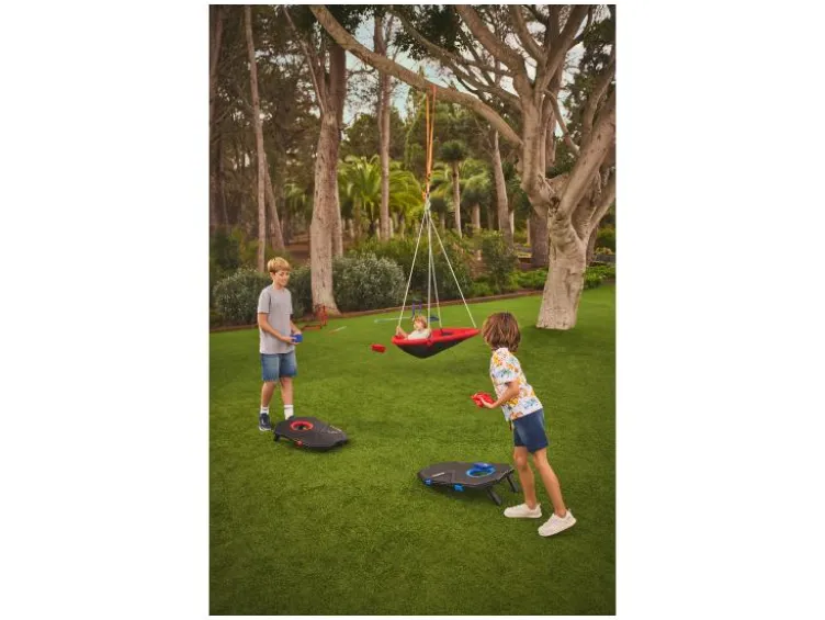 Disc-Golf-Set / Bean-Bag-Spielset / Schmetterball-Set / Street-Hockey-Set