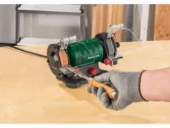 Doppelschleifer mit flexibler Welle »PDFW 120 B3«, mit 103-teiligem Zubehör-Set