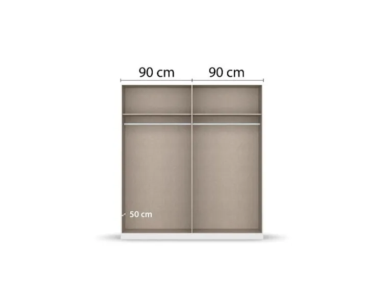 Drehtürenschrank Alabama mit Spiegel