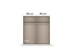 Drehtürenschrank Alabama mit Spiegel
