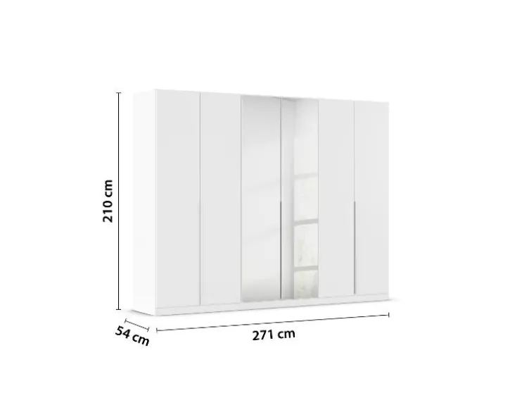 Drehtürenschrank Alabama mit Spiegel