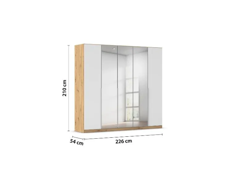 Drehtürenschrank Alabama mit Spiegel