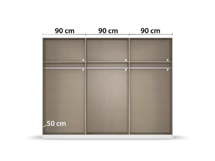 Drehtürenschrank Alabama mit Spiegel