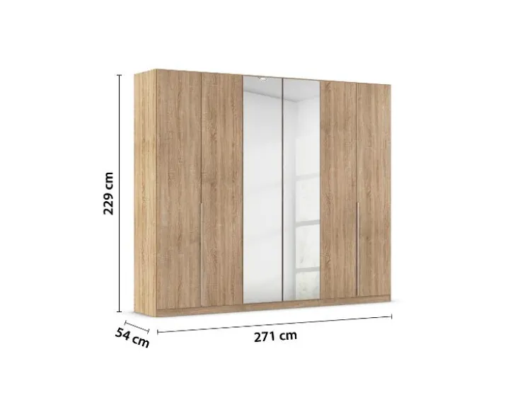 Drehtürenschrank Alabama mit Spiegel