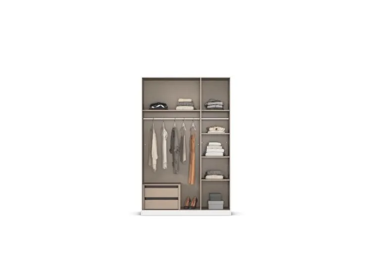Drehtürenschrank Alabama mit Spiegel