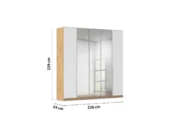 Drehtürenschrank Alabama mit Spiegel