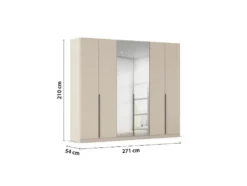 Drehtürenschrank Alabama mit Spiegel