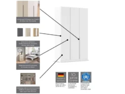 Drehtürenschrank Alabama mit Spiegel