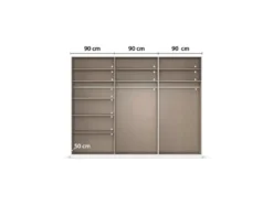 Drehtürenschrank Alabama mit Spiegel