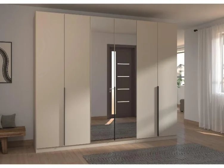 Drehtürenschrank Alabama mit Spiegel