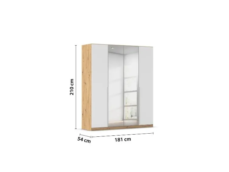 Drehtürenschrank Alabama mit Spiegel