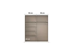 Drehtürenschrank Alabama mit Spiegel