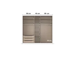 Drehtürenschrank Alabama mit Spiegel
