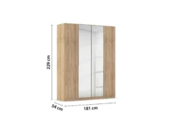 Drehtürenschrank Alabama mit Spiegel