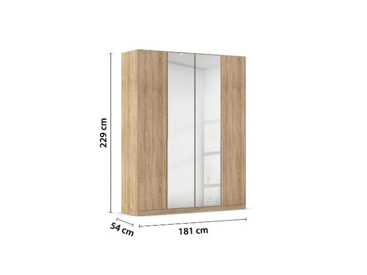 Drehtürenschrank Alabama mit Spiegel