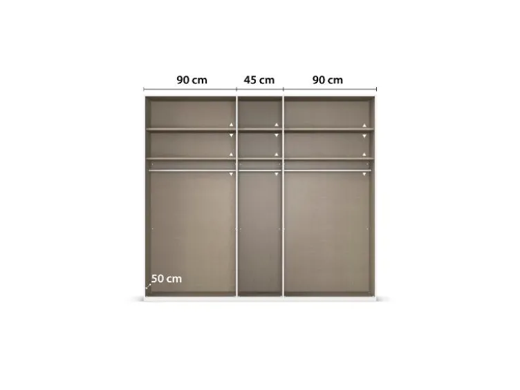 Drehtürenschrank Alabama mit Spiegel