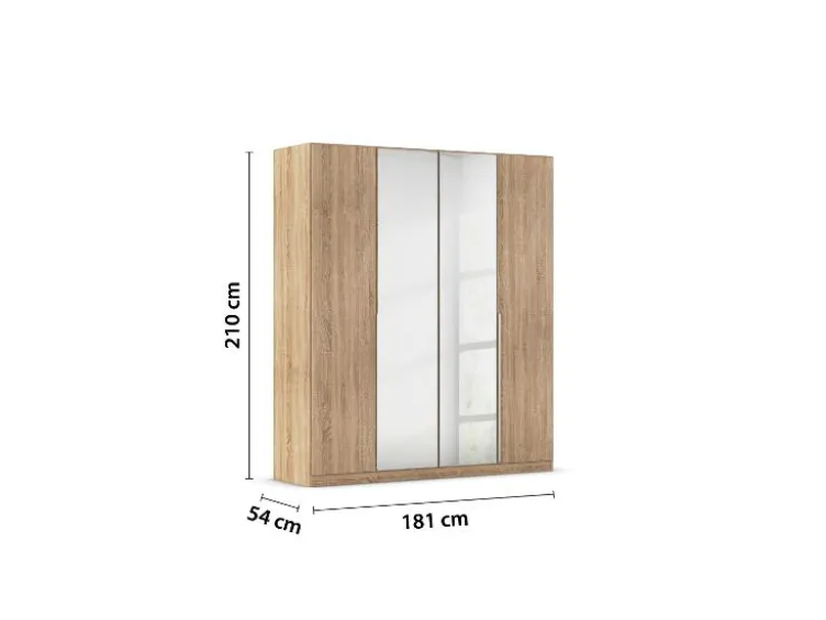Drehtürenschrank Alabama mit Spiegel