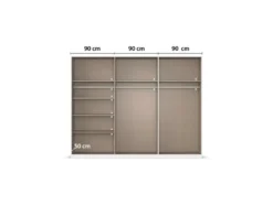 Drehtürenschrank Alabama mit Spiegel