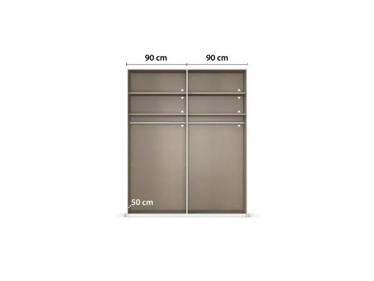 Drehtürenschrank Alabama mit Spiegel