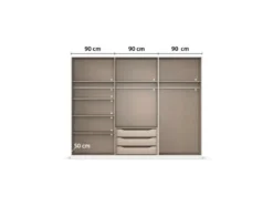 Drehtürenschrank Alabama mit Spiegel