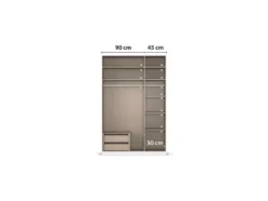 Drehtürenschrank Alabama mit Spiegel