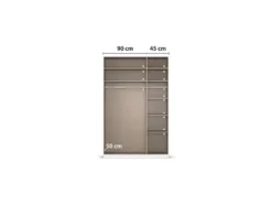 Drehtürenschrank Alabama mit Spiegel