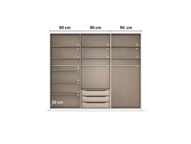 Drehtürenschrank Alabama mit Spiegel