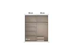Drehtürenschrank Alabama mit Spiegel
