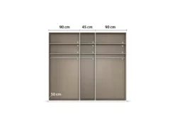Drehtürenschrank Alabama mit Spiegel