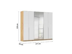 Drehtürenschrank Alabama mit Spiegel
