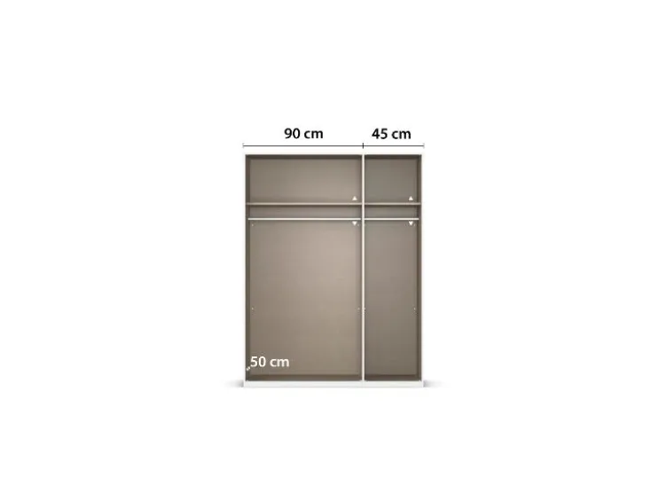 Drehtürenschrank Alabama mit Spiegel