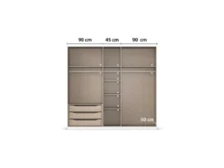 Drehtürenschrank Alabama mit Spiegel