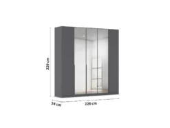 Drehtürenschrank Alabama mit Spiegel