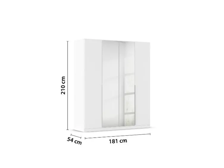 Drehtürenschrank Alabama mit Spiegel
