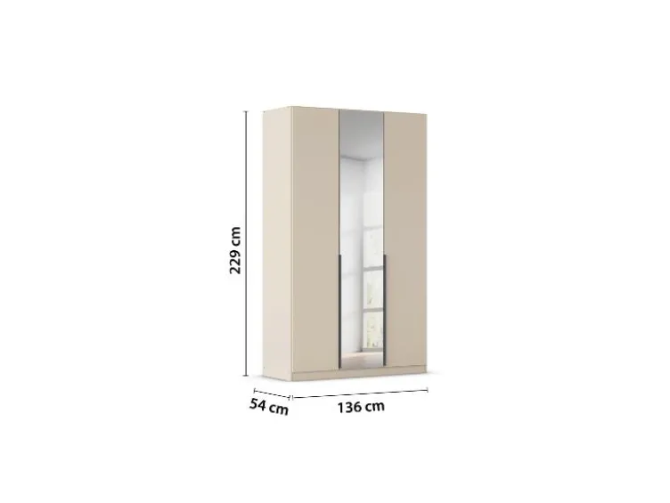 Drehtürenschrank Alabama mit Spiegel