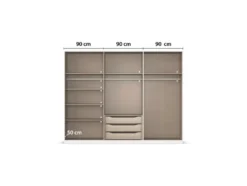 Drehtürenschrank Alabama mit Spiegel
