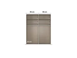 Drehtürenschrank Alabama mit Spiegel