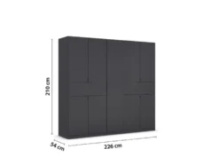 Drehtürenschrank »Ticao«, bequeme Handhabung