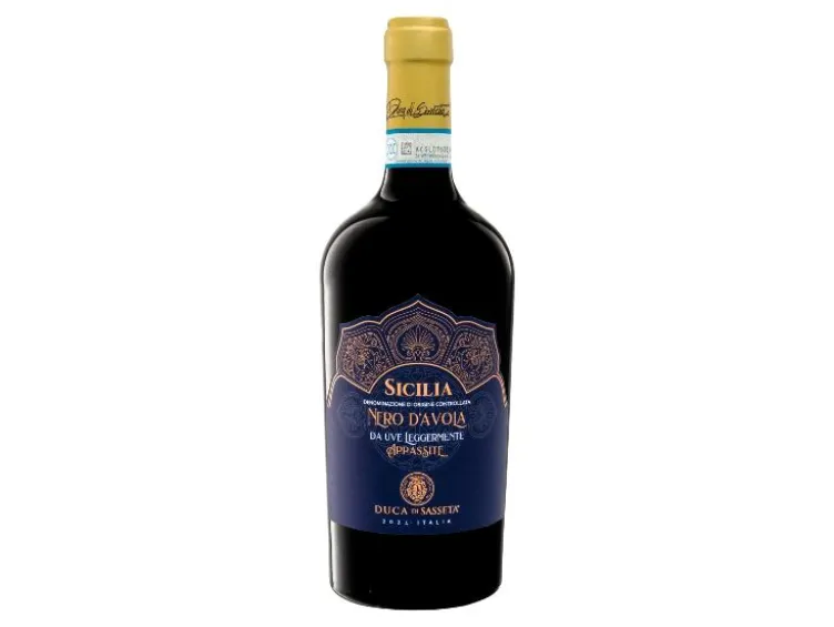 Duca di Sasseta Da Uve Leggermente Appasite Nero d´Avola Sicilia DOC halbtrocken, Rotwein 2024
