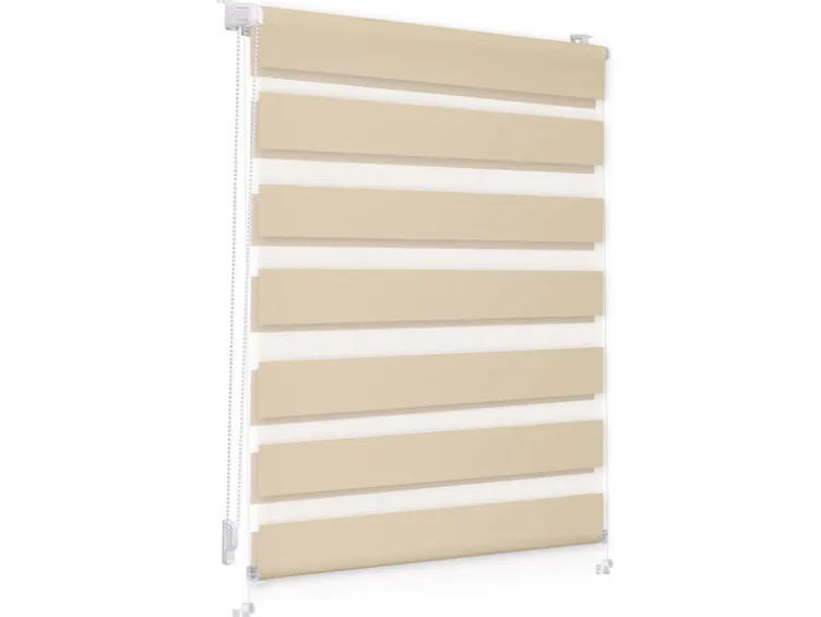 Duo-Rollo Klemmfix, ohne Bohren, verspannt, blickdicht, ab 45 x 150 cm