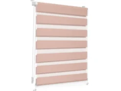Duo-Rollo Klemmfix, ohne Bohren, verspannt, blickdicht, ab 45 x 150 cm
