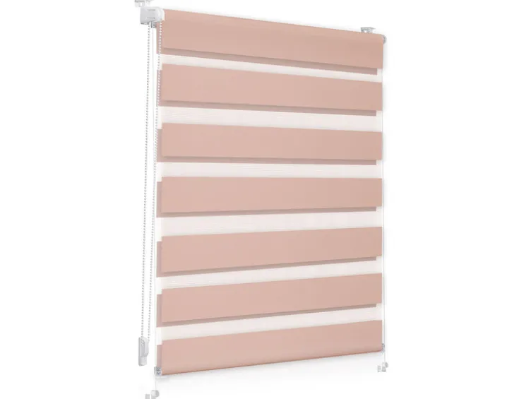 Duo-Rollo Klemmfix, ohne Bohren, verspannt, blickdicht, ab 45 x 150 cm