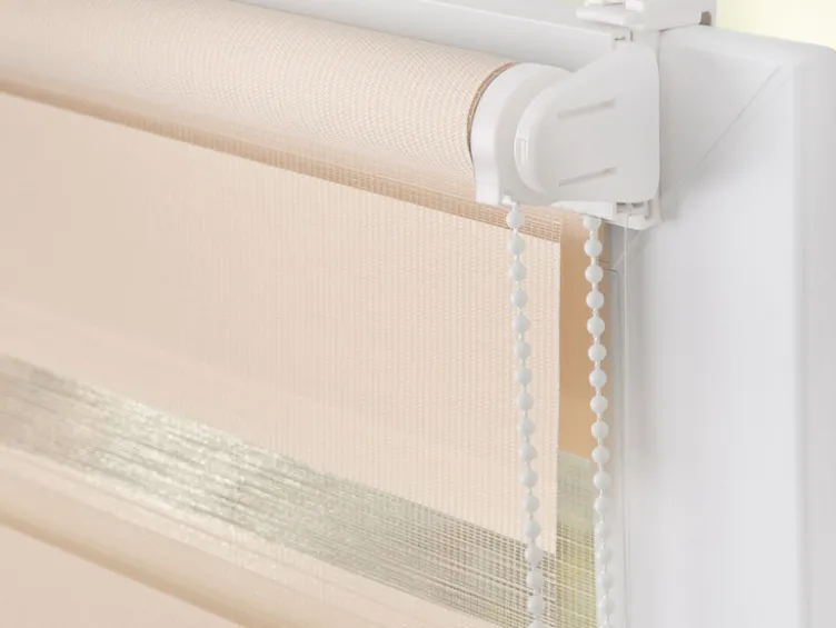 Duo-Rollo Klemmfix, ohne Bohren, verspannt, blickdicht, ab 45 x 150 cm