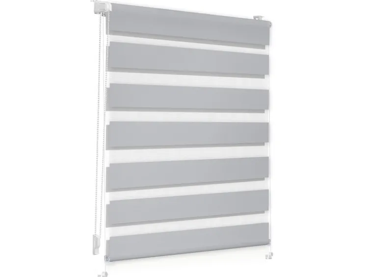 Duo-Rollo Klemmfix, ohne Bohren, verspannt, blickdicht, ab 45 x 150 cm