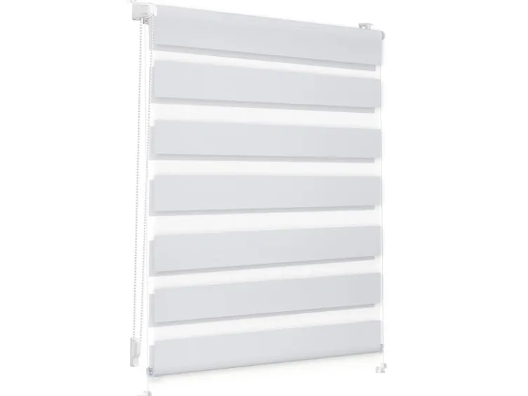 Duo-Rollo Klemmfix, ohne Bohren, verspannt, blickdicht, ab 45 x 150 cm