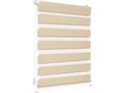 Duo-Rollo Klemmfix, ohne Bohren, verspannt, blickdicht, ab 45 x 150 cm