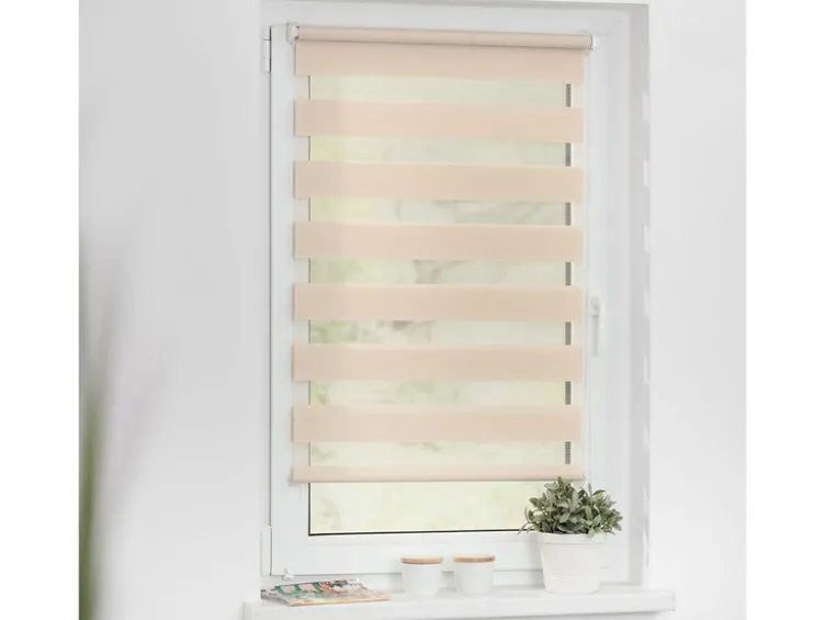 Duo-Rollo Klemmfix, ohne Bohren, verspannt, blickdicht, ab 45 x 150 cm