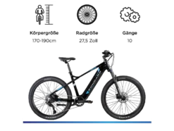 E-Bike Mountainbike »Z898«, 27,5 Zoll