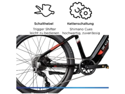 E-Bike Mountainbike »Z898«, 27,5 Zoll